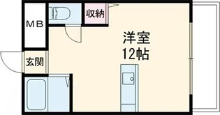 アザレアハイツ蒲池【2階】の間取り