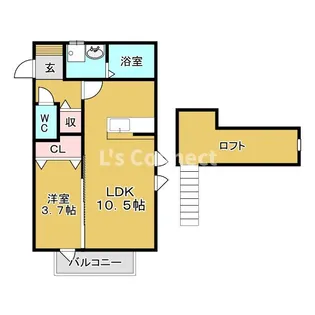 ケイリュウ【2階】の間取り