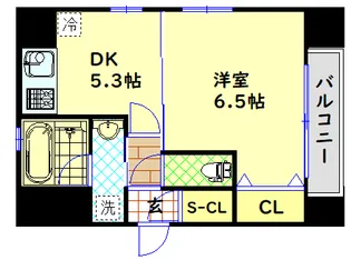 エステムコート大阪新町【12階】の間取り