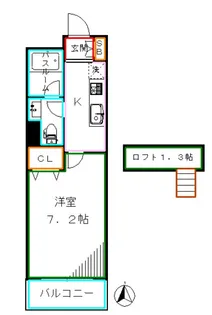 三和北新宿【7階】の間取り