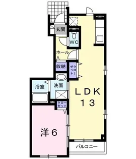 ソーレ・グランデ【1階】の間取り