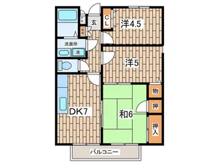 アルシオネ横浜【1階】の間取り