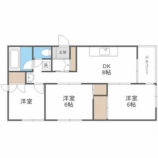 マノワール楡【4階】の間取り