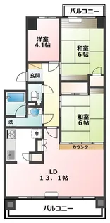 初石パーク・ホームズB【5階】の間取り