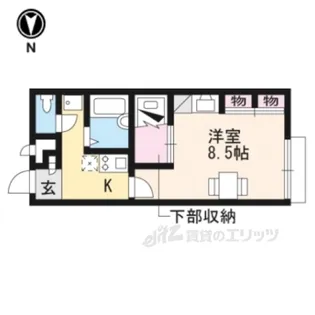 レオパレスあいのつちやま【1階】の間取り