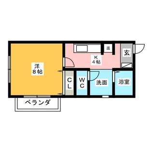 サン・friends紅【2階】の間取り