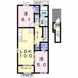 ヴィオラ【2階】の間取り