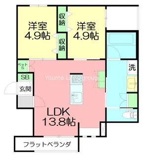 Gran Noble湘南【1階】の間取り
