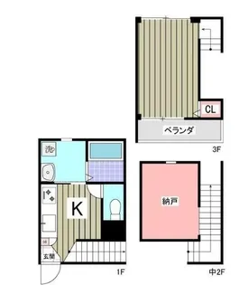 Sereno検見川【1階】の間取り