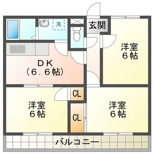 プロスペール【3階】の間取り