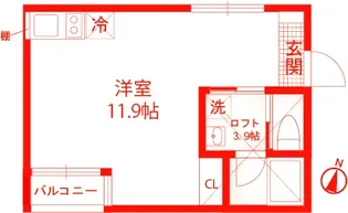 ALLIER N棟【2階】の間取り