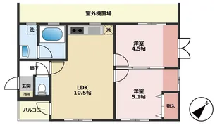 ボヌール奥戸【2階】の間取り