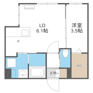 RESIDENCE SHINMEI東札幌【2階】の間取り