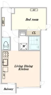 カーサ麻布ANNEX(内見可能)【2階】の間取り