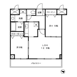 リブイル【5階】の間取り