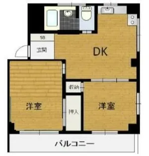 シャトーサンケイ【4階】の間取り