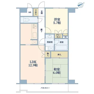 藤和シティホームズ荻窪駅前【2階】の間取り