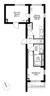 SPHERE MOTOYOYOGI HILL TERRACE【4階】の間取り