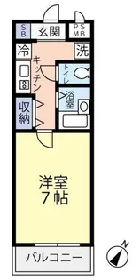 グランヴァン新宿柏木【1階】の間取り