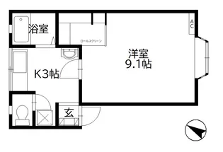 マーセルヒロ【1階】の間取り