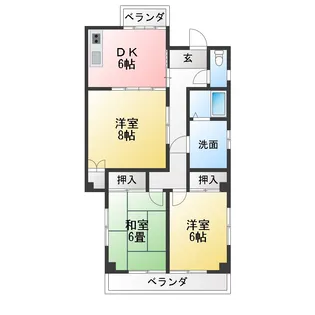 コーポ上田【3階】の間取り