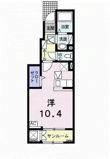 クラール東村 F【1階】の間取り