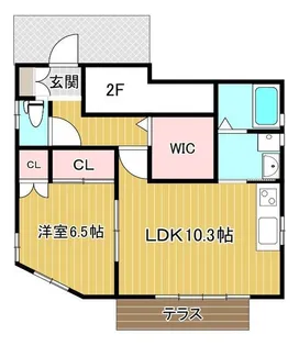 ユーロサザン【1階】の間取り