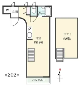 テラス三宿【2階】の間取り