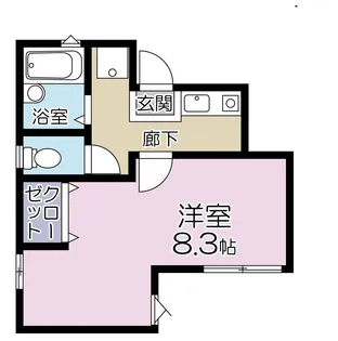 イーストハイム【1階】の間取り