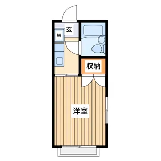 パークハイツ中島2【1階】の間取り