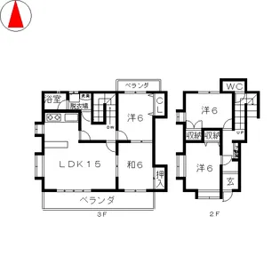 VIP外山【3階】の間取り