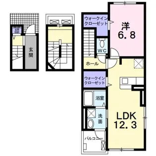 チェリーブロッサム【3階】の間取り