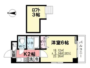 カーサ フェリーチェ【5階】の間取り