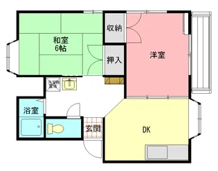 ドミールいしい B【1階】の間取り
