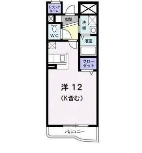 フォンテーヌ【1階】の間取り