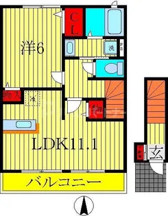 コリーヌ【2階】の間取り
