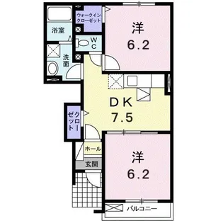 グランディールSIII【1階】の間取り