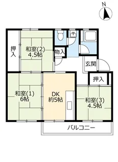 UR春木【2階】の間取り