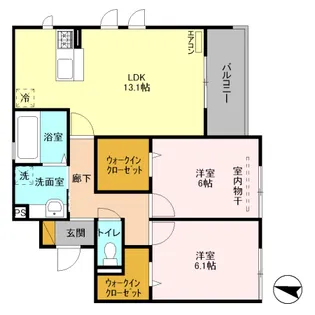 GRACE SQUARE【2階】の間取り