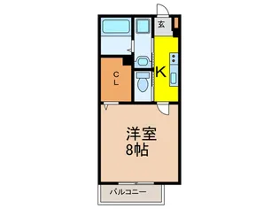 ハイツ・レジデンス西山【1階】の間取り