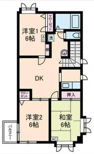 レジデンス大森【2階】の間取り