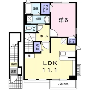 コリーヌ【2階】の間取り