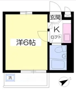 ジュネパレス市川第21【1階】の間取り