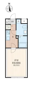 「防音マンション」ラシクラス新宿中井【2階】の間取り