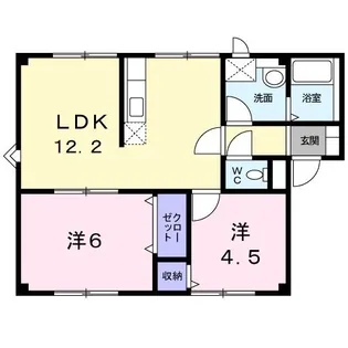 プラドール木村A【1階】の間取り