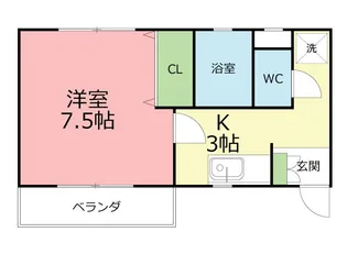 ハイネス小林C【1階】の間取り