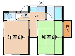服文荘【1階】の間取り