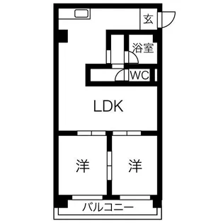 第1協和コーポ【4階】の間取り