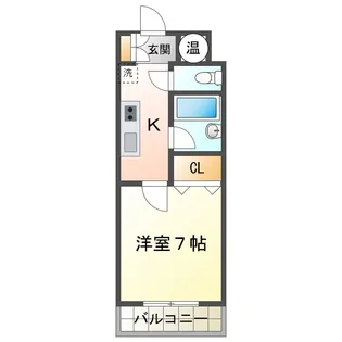 コンポーズマンションI【3階】の間取り
