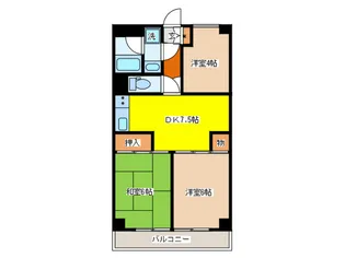 サンビュ-北田園【2階】の間取り